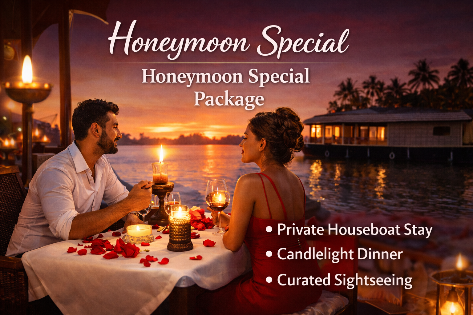 Romantic Kerala honeymoon experiences